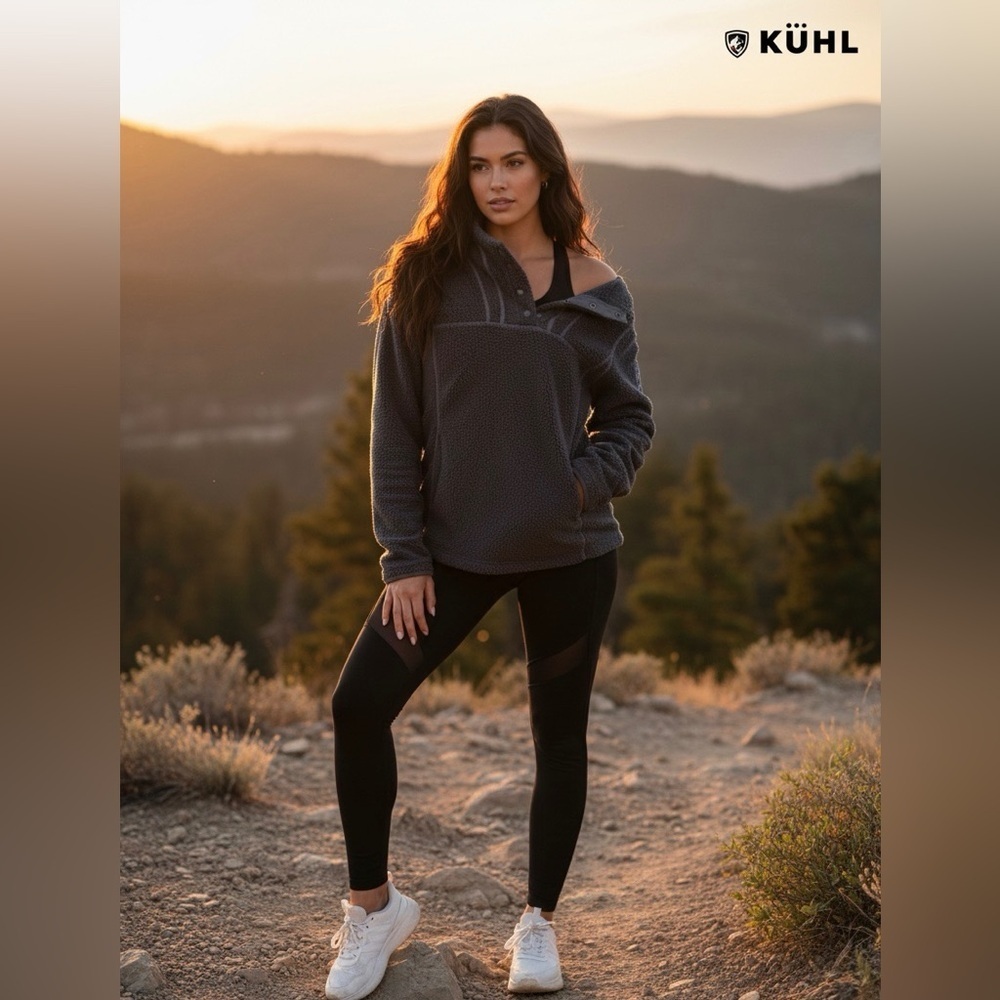 Kuhl’s Women's Gray Fleece Jacket size S